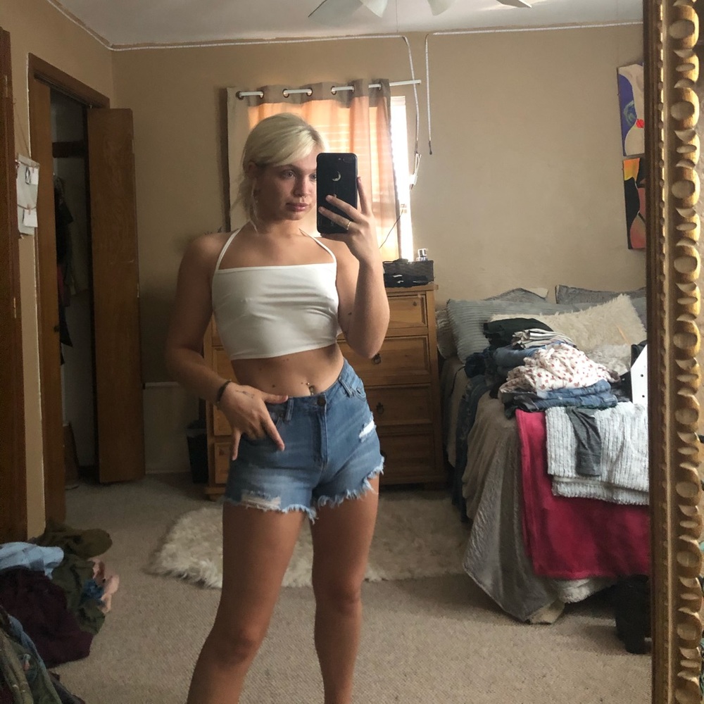 ripped shorts